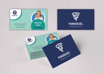 Névjegykártyaterv a képzeletbeli Forgószél Válságkezelő Központnak – Niczkó Zsuzsanna / webtipo.hu