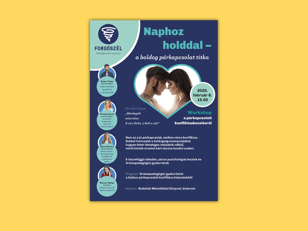 Szórólapot terveztem a képzeletbeli Forgószél Válságkezelő Központnak – Niczkó Zsuzsanna / webtipo.hu