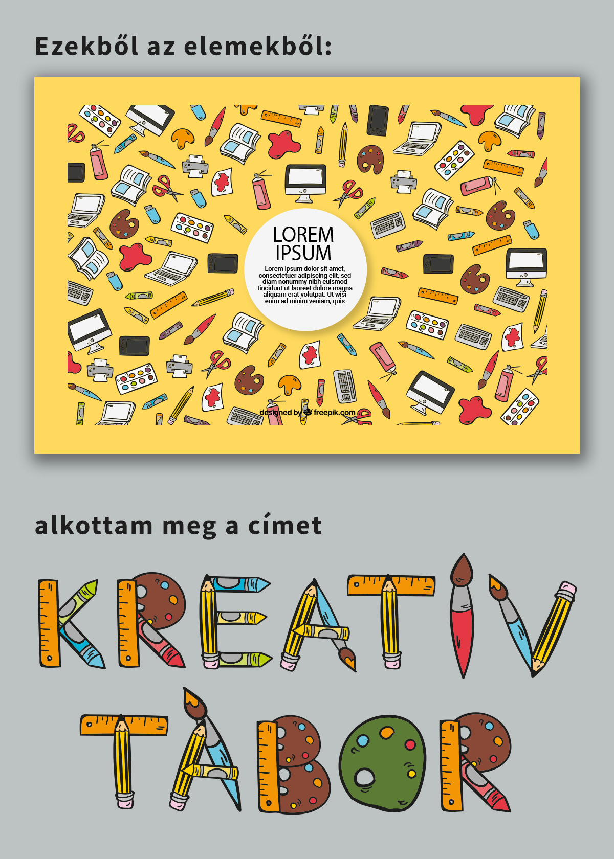 Niczkó Zsuzsanna / webtipo.hu / kreatív felirat